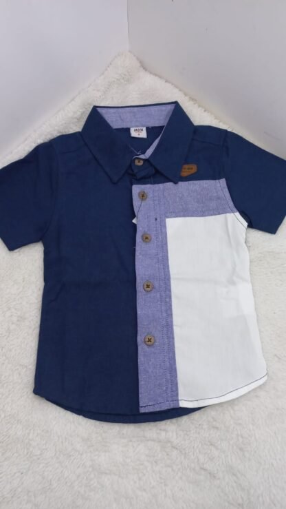 Kemeja Cowo Pendek Sleeve M13122708A/B UK.S-L