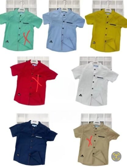 Kemeja Cowok Pendek UK. 3Y-7Y